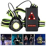 LuTuo Lauflicht, 500 Lumen Lauflampe Sport, 90° Verstellbarer Balken, USB Wiederaufladbare , Wasserdichtes Licht, 360° Reflektierend Brustlicht, LED Brustlampe Laufen for Joggen Angeln