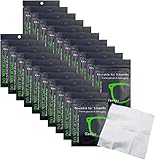 Antibeschlag-Tuch für Brillen, Bprtcra Nano Antibeschlag Tücher Wiederverwendbares Brillentuch Reinigungstuch, Anti Fog Cloth for Glasses, Displays, Bildschirme (20 Stück)