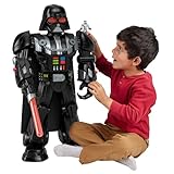 Fisher-Price Imaginext STAR WARS Darth Vader-Bot, ca. 60 cm großes Spielzeug, Lichter, Geräusche und Sturmtruppler Die-Cast Figurenschlüssel, ab 3 Jahren, HXG51