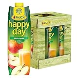 Rauch Happy Day Apfel | aus 100% Apfelsaftkonzentrat | handverlesen und köstlich erfrischend | 6x 1l Tetra Prisma