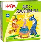 HABA 4912 - ABC Zauberduell, Lernspiel ab 6 Jahren zum Buchstabenlernen, Geschenk für Schulanfänger zur Einschulung, Reise- und Mitbringspiel