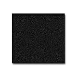 Yuchengstone Servierplatte aus schwarzem Granit – Handgefertigte Natursteinplatte, massiv, eckig, 28x28x2 cm, 4 kg – Sushiplatte, Vorlegeplatte, Adventsteller und mehr