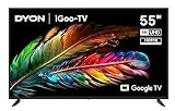 DYON iGoo-TV 55U - 55 Zoll (139 cm) 4K Ultra HD Smart LED Fernseher mit Google TV, HD Triple Tuner, Sprachsteuerung, Netflix, Prime Video, YouTube, DAZN, Disney+