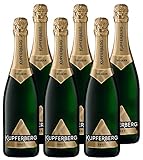 Kupferberg Gold Sekt Trocken (6 x 0,75 l) - frische Sekt-Cuvée aus ausgewählten Rebsorten, angenehmes Säurespiel, fruchtige Apfelaromen und leichte Gewürznoten, Sekttradition seit über 150 Jahren