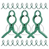 VALICLUD 60 Stück Pflanzenstützclips aus Robustem Kunststoff Große Tomatenstängelhalter für Garten und Gemüse Wiederverwendbare Pflanzenklemmen zur Pflanzenbefestigung und Rankhilfe