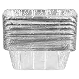BESTonZON 30 Stück Teiliges Aluminiumfolie Tropfschalen Kompatible Grills Hitzebeständige Grill fettauffangschalen Vielseitige Tropfpfannen für Backen Braten Grillen und Einfache Reinigung