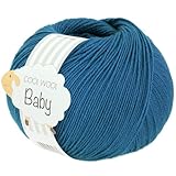 LANA GROSSA Cool Wool Baby | 100% Schurwolle Merino, filzfrei | Handstrickgarn aus 100% Schurwolle (Merino) | 50g Wolle zum Stricken & Häkeln | 220m Garn FB 326