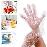 Castle Houseware 1000 x Einweg Kunststoff Handschuhe PE, Größe L – Reinigung Essen zubereitet etc.