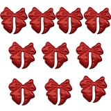 LLLmhuaa 10 Stück doppelseitige Schleifen, dekorative Flicken mit Schleife, bestickte Flicken für Kleidung, Tasche, Haarspange, Dekoration