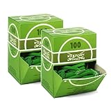 Wilkinson Sword Hospital - Packung mit 2 Packungen mit 100 Rasierklingen, uni, grün, aus legiertem Stahl, Einweg-Spenderbox, geeignet für den Einsatz in Krankenhäusern und Gesundheitszentren