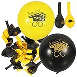 JOINPAYA 30Pcs 2023 2023 Abschlussballons Marineballons Ballon Bogen Folienballons Party Dekorationen Wasserballons Schmetterlings Geburtstagsdekorationen Briefballons Partyzubehör