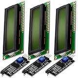 AZDelivery HD44780 16x2 LCD Modul Display Bundle mit I2C Schnittstelle 2x16 Zeichen kompatibel mit Arduino inklusive E-Book! (mit Grünem Hintergrund und Schwarzen Zeichen)