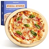 Pizzastein für Backofen & Gasgrill - Für Knusprigen Boden - Pizzastein Rund 30 cm aus Cordierit bis 900 °C - Wärme Speichernd