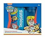 Scooli - Paw Patrol Kindergeschirr Geschenkset - Set bestehend aus Brotdose und Trinkflasche - ideal für die Schule oder Kindergarten – für Kinder ab 4 Jahren – aus Kunststoff – BPA frei