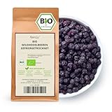 Kamelur BIO Wildheidelbeeren gefriergetrocknet (500g) - Wildblaubeeren Bio Früchte getrocknet