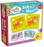 Lisciani - CAROTINA BABY - Baby Memo - Tiere - 24 Karten - Lernspiel für Kinder von 1 bis 4 Jahren - Pädagogisches Gesellschaftsspiel - Gedächtnis-und Denkspiel - Fördert Konzentration &Gedächtnis