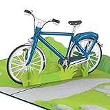 papercrush® Pop Up Karte Fahrrad - 3D Geburtstagskarte für Mann, Freund und Vater, Glückwunschkarte für Radfahrer, Gutschein für Fahrradtour, Geldgeschenk für Ebike, Fahrradfahrer oder neues Fahrrad