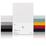 Blumtal® Frottee Spannbettlaken 140x200 cm - OEKO-TEX zertifiziertes Spannbetttuch 140x200cm - Frottee-Spannbettlaken bis 25cm Matratzenhöhe - Spannbettlaken 140x200cm warm Frottee - Bettlaken in Weiß