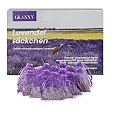 20x Lavendelsäckchen zum Schlafen und Entspannen,Glanxy duftendem Getrockneter Lavendel Lavendelblüten getrocknet Duft Beutel als Duftsackchen, Schrankduft, Mottenschutz gegen Motten im Kleiderschrank