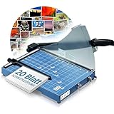 Olympia G 3120 Profi Hebelschneider | Papierschneidemaschine bis zu 20 Blatt | Papierschneider DIN A4 | 310 mm Arbeitsbreite | Schneid-Schutz & Arretierungsmöglichkeit | Papier Schneidegerät | blau