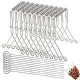 Rouladenklammern Edelstahl Rostfrei, 20 Stück Rouladennadeln, Kohlrouladen Klammern, Rouladenspieße, Rinderrouladen Klammern, Edelstahl Rouladenbinder, Ideal Zum Fixieren Von Fleisch Und Gemüse, 2,0 C