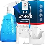 Medi Grade Ohr Reinigung - Ohrenschmalz Entferner - Sichere Pumpe zum Ohrenschmalz Entfernen 300 ml - Umweltfreundliches Ohrreinigungs - Set - Verbessert das Hören