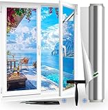 (80X200cm Silber) Fensterfolie Sonnenschutz Hitzeschutz innen oder außen | Rückstandslose Spiegelfolie Fenster Hitzeschutz | Selbstklebend UV Schutzfolie Fenster | Spiegelfolie| Sonnenschutzfolie