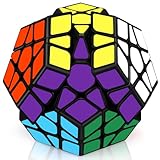 Maomaoyu Zauberwürfel Megaminx 3x3, Dodekaeder Zauberwürfel Speedcube, Zauberwürfel Original Pentagon Magic Cube, Zauberwürfel Puzzle Spielzeug für Jungen, Kinder& Erwachsene (Schwarzer Aufkleber)