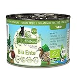 catz finefood Bio Katzenfutter Ente - N° 505 - Nassfutter für Katzen - 6 x 200 g - Ohne Getreide & zugesetzten Zucker (1,2 kg)