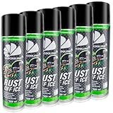 6x AABCOOLING Rust Off Ice 500ml – Professioneller Rostentferner mit Vereisungs-Effekt -40°C, Rostumwandler für Auto & Motorrad, Löst verrostete Teile und Muttern in Sekunden, Rostlöser, Rostkonverter