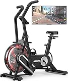 JOROTO XR5 Wasser Heimtrainer Fahrrad, Ergometer Heimtrainer fitnessbike Unterstützt Bluetooth-App, 150 KG Gewichtskapazität