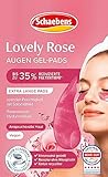 Schaebens Lovely Rose Augen Gel-Pads, reduziert Augenringe und Schwellungen - mehr Feuchtigkeit und Ausstrahlung, VEGAN