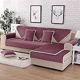 VDLLQYN, Luxuriöser Sofabezug aus Samt, rutschfest, for L-Form, 90 x 240 cm, 1 Stück,Sofa Bezüge(C,110x210cm 1pcs)