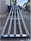 Tragbarer unangetriebener Fördertisch – leichte Rollschuhe (5 Schlitten 100 cm) – ABS-Kunststoff-Transportschiene für effiziente Materialhandhabung