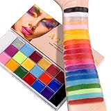 ACWOO Kinderschminke, 20 Farben Schminkfarben Schminkpalette Set, Face Paint Bodypaint Schminkset Mädchen, Körperfarbe Kinder für Halloween Weihnachten Karneval Make-up Fasching