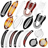 HAMPPLIES 18 Bananen-Haarnadeln Bananen-Haarspangen Französischer Bananenclip Bananenclips Bananenspangen für Haarklammer Plastik