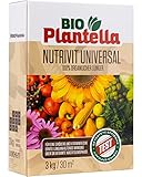 Bio Plantella Universaldünger 3 kg Organischer Dünger mit Langzeitwirkung. 100% biologischer Dünger für Obst, Gemüse und Zierpflanzen