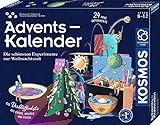 KOSMOS 661076 Experimentierkasten Adventskalender, Die schönsten Experimente zur Weihnachtszeit, in 5 Min, für Kinder ab 8-12 Jahre, Spielzeug-Adventskalender, Science Adventskalender