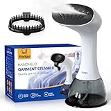 Rolipo Dampfglätter 1640W, 400ML Steamer Wassertank Dampfbürste Faltenentferner, für Zuhause, Büro, Reisen, Weiß