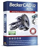 BeckerCAD 12 3D PRO - Profi-CAD-Software und 3D-Zeichenprogramm für Architektur, Maschinenbau, Modellbau und Elektrotechnik - kompatibel mit AutoCAD - Programm für Windows 11, 10, 8, 7