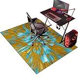 Gaming Bodenschutzmatte, Bürostuhl Teppich Unterlage, Gaming Stuhlmatten, Stuhlmatte für Hartböden, Bürostuhl Unterlage, Schreibtischstuhl Unterlage, Bürostuhlmatte für Hartholzböden 140 x 160 cm