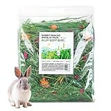 Natürliches Heu für Kaninchen und Nagetiere | Gesunde Lebensmittel und weiche Bettwäsche für kleine Haustiere: Kräutermischung mit hohem Faseranteil für Hamster, Rennmäuse, Meerschweinchen, Komfort im