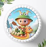 Tortenaufleger Tortenbild Tortendeko Fototorte, für Jungen,Mädchen zum Geburtstag, Essbares Foto Fondant, Ø 20cm - 2647z