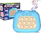 Yefun Pop Fidget it Quick Push Spiel , Pop Fidget Elektronisches Sensorspiel Game, Puzzle-Spielmaschine Game Controller Bubble Sensory Fidget Toy für Kinder Erwachsene(Blau)