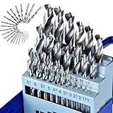 Holzbohrer Set 1-13mm [anhaltend Scharf & Präzise] 25tlg HSS-G Bohrerset - Bohrer Set Holz - Bohrersatz für saubere Bohrlöcher 0,5mm Schritte