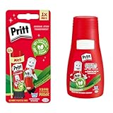 Bundle aus Pritt Klebestift, transparent, Blisterkarte, 11g und Pritt Alleskleber, Flasche, transparent, 50g