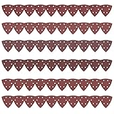 Aoyfuwell 90 Stück Dreiecksschleifpapier für Dreiecksschleifer, Klettschleifpapier, gemischte Körnung 40/80/180/240/320 – für Dreiecke der Größe 90x90x90mm