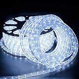 Forever Speed 20M LED Lichterschlauch Außen,720LEDs Wasserfest LED Lichtschlauc Schlauch Außen Innen für Weihnachten,Hochzeit, Dach,Zaun Dekoration Beleuchtung Kaltweiß IP65