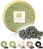 Tea Uniqo® Ginseng Oolong Tee - zarte Aromen für Teegenuss vom Feinsten | Natürlich aromatisierter Oolongtee lose in edler Geschenkdose | Glutenfrei - Laktosefrei - Vegan - Ohne Zusatzstoffen