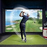 Golf-Aufprallschirm, Indoor-Golfsimulator-Aufprallschirm, Display-Projektionsschirm for Golftraining, Anti-Aufprall-Schallunterdrückungsvorhänge, Projektionsfläche for Golftraining(3x4m/9.8x13ft)